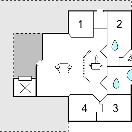 Gorgeous Home In Blavand With Sauna ブラーバンド